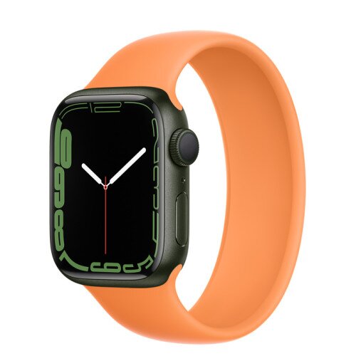 Apple Watch Series 7 Green Aluminum Case with Solo Loop - Marigold - 41mm - 7