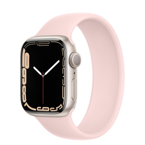 Apple Watch Series 7 Starlight Aluminum Case with Solo Loop - Chalk Pink - 41mm - 7