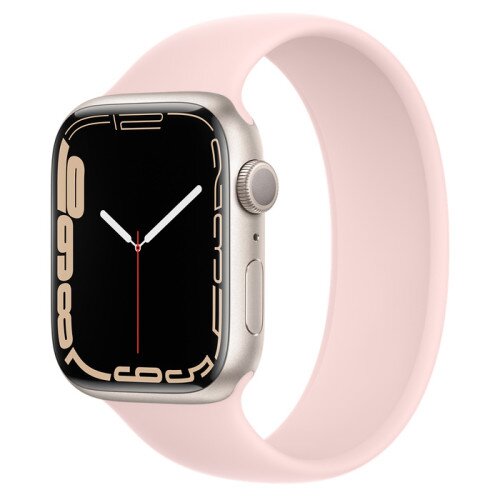 Apple Watch Series 7 Starlight Aluminum Case with Solo Loop - Chalk Pink - 45mm - 8