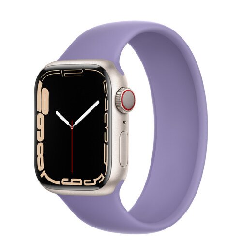 Apple Watch Series 7 Starlight Aluminum Case with Solo Loop - English Lavender - 41mm - 6
