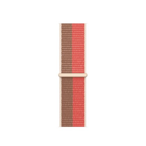 Buy Apple Watch Series 7 Starlight Aluminum Case with Sport Loop - Pink Pomelo/Tan - 41mm online 