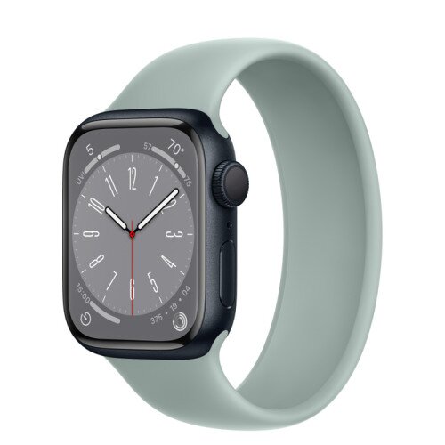 Apple Watch Series 8 - 41mm Midnight Aluminum Case with Succulent Solo Loop - Size-5