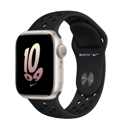 Apple Watch Series 8 Starlight Aluminum Case with Nike Sport Band