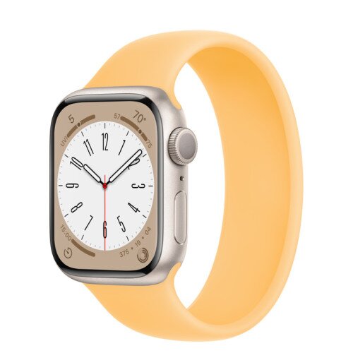 Apple Watch Series 8 - 41mm Starlight Aluminum Case with Sunglow Solo Loop - Size-3