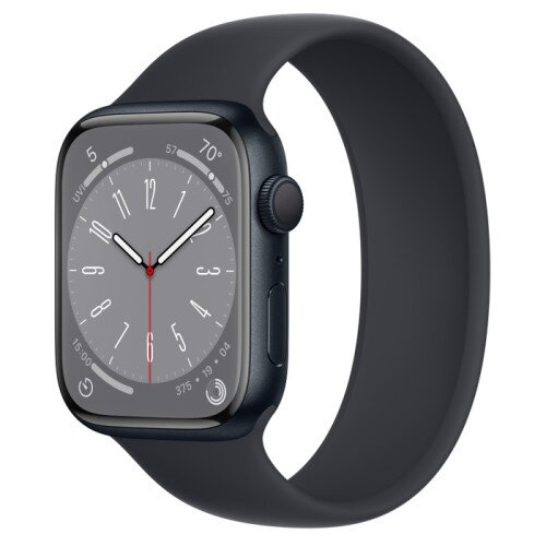 Apple Watch Series 8 - 45mm Midnight Aluminum Case with Midnight Solo Loop - Size-3