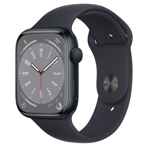 Apple Watch Series 8 - 45mm Midnight Aluminum Case with Midnight Sport Band - Extra Large