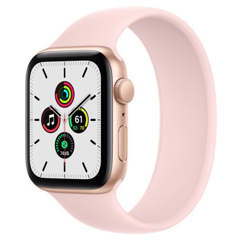 Apple Watch Series SE Gold Aluminum Case with Solo Loop - Chalk Pink - 44mm - 6