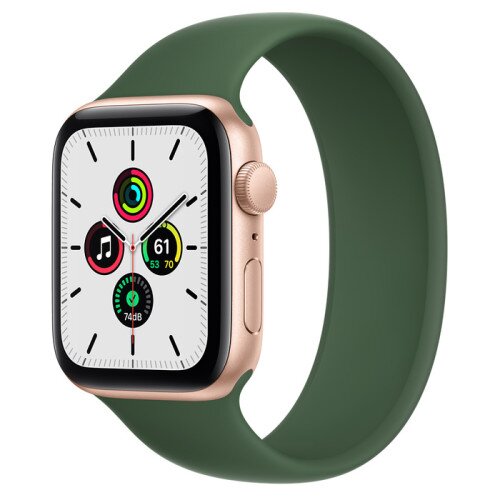 Apple Watch Series SE Gold Aluminum Case with Solo Loop - Clover - 44mm - 11