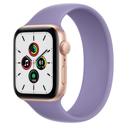 Apple Watch Series SE Gold Aluminum Case with Solo Loop - English Lavender - 44mm - 5