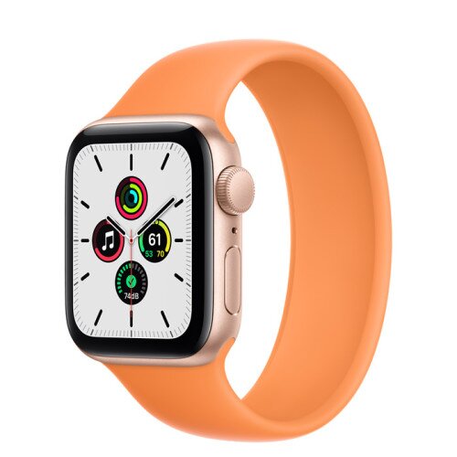Apple Watch Series SE Gold Aluminum Case with Solo Loop - Marigold - 40mm - 1