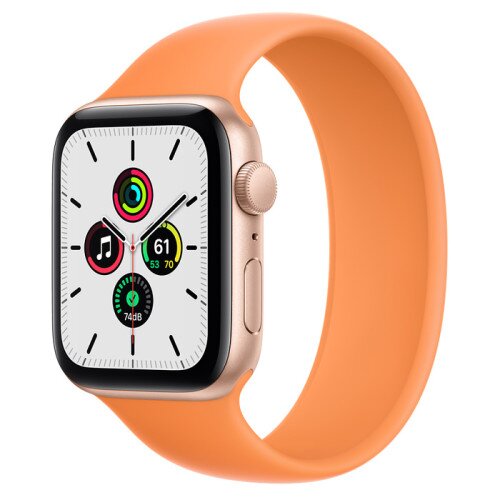 Apple Watch Series SE Gold Aluminum Case with Solo Loop - Marigold - 44mm - 10
