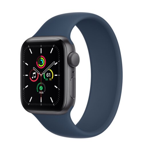 Apple Watch Series SE Space Gray Aluminum Case with Solo Loop