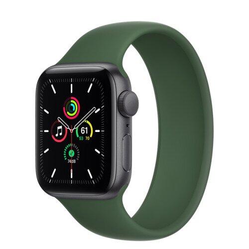 Apple Watch Series SE Space Gray Aluminum Case with Solo Loop - Clover - 40mm