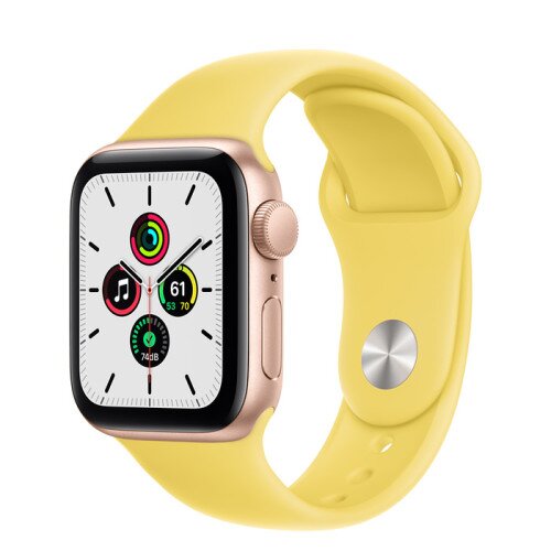 Apple Watch Sport SE Gold Aluminum Case with Sport Band - Lemon Zest - 40mm