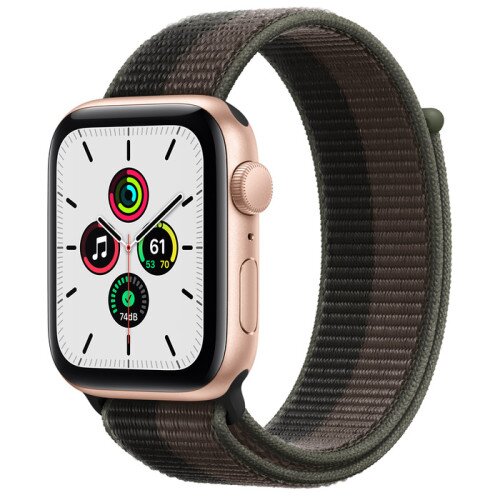 Apple Watch Sport SE Gold Aluminum Case with Sport Loop - Tornado/Gray - 44mm