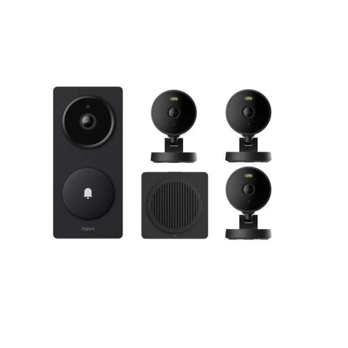 Aqara Doorbell Camera Hub G410 with 3 Camera G100 - Black