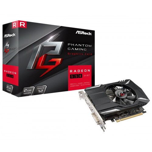 ASRock Phantom Gaming Radeon 550 2G Graphics Card
