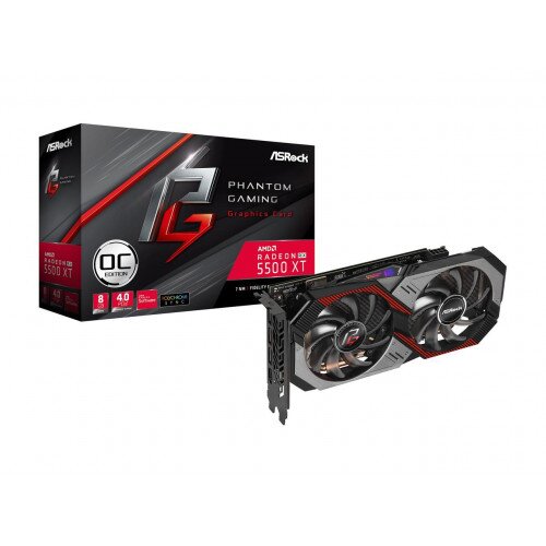 ASRock Radeon RX 5500 XT Phantom Gaming D 8G OC Graphics Card