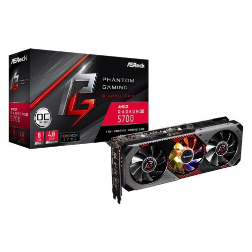 ASRock Radeon RX 5700 Phantom Gaming D 8G OC Graphics Card