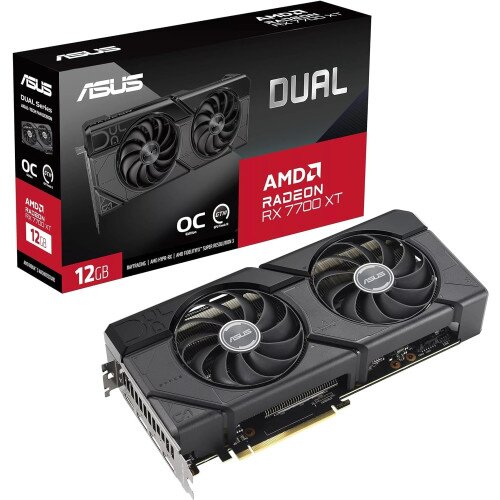 ASUS Dual Radeon RX 7700 XT OC Edition 12GB GDDR6 Graphics Card