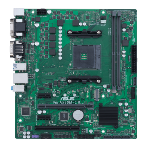 ASUS Pro A520M-C II/CSM ATX A520 Business Motherboard