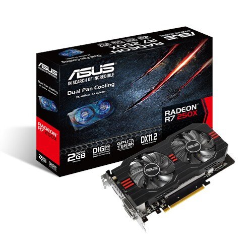 ASUS Radeon R7 250X Graphics Card - 2GB GDDR5