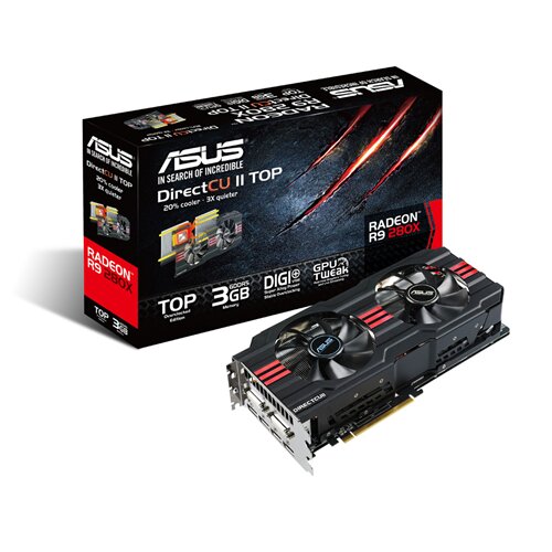 ASUS Radeon R9 280X DirectCU II 3GB GDDR5 Graphics Card