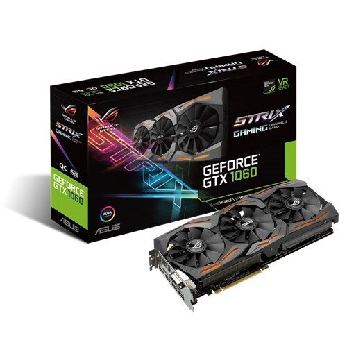 ASUS ROG Strix GeForce GTX 1060 Gaming Graphics Card - ROG STRIX-GTX1060-O6G-GAMING