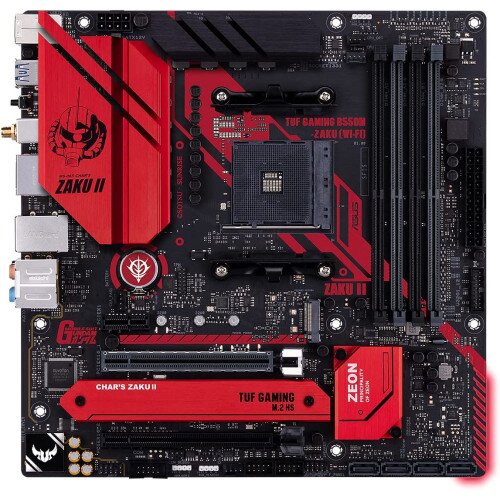 ASUS TUF GAMING B550M (WI-FI) ZAKU II EDITION AMD B550 (Ryzen AM4) ATX Gaming Motherboard