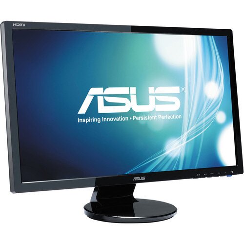 ASUS VE247H Monitor, 23.6" FHD, 2ms, HDMI, DVI-D, D-Sub, Speakers