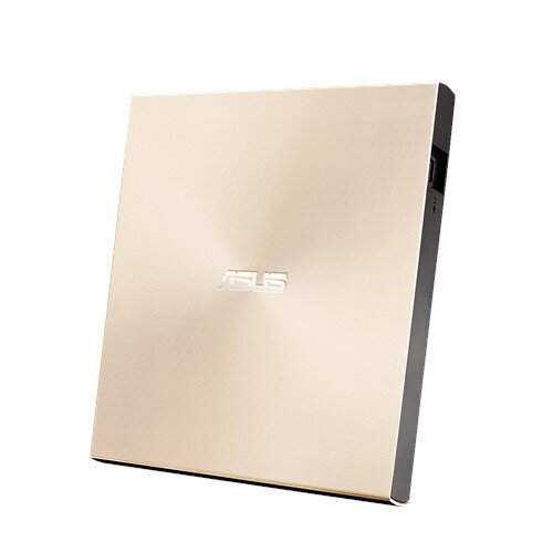 ASUS ZenDrive Slim External DVD Burner Optical Disc 8x Speed Re-Writer Drive - Gold