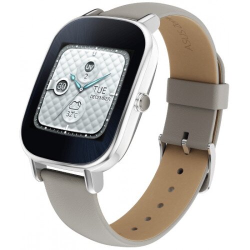 ASUS ZenWatch 2 (WI502Q) - Silver - Leather