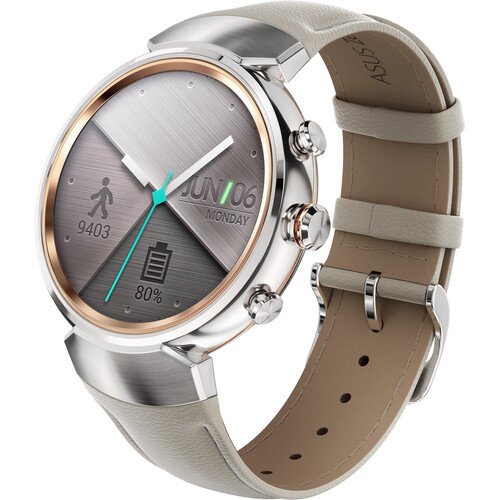ASUS ZenWatch 3 (WI503Q) - Silver Casing/Beige Leather Band