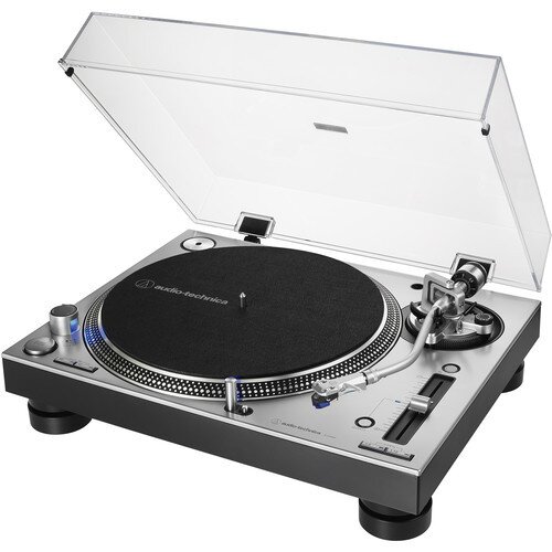 Audio-Technica AT-LP140XP Direct-Drive Professional DJ Turntable - Silver