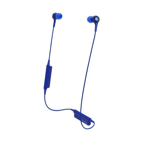 Audio-Technica ATH-CK200BT Wireless In-Ear Headphones with In-line Mic & Control - Blue