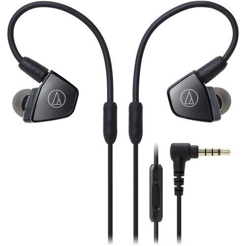 Audio-Technica ATH-LS300iS In-Ear Triple Armature Driver Headphones with In-line Mic & Control