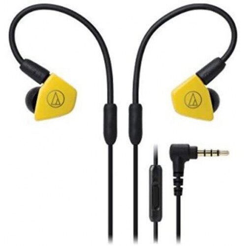 Audio-Technica ATH-LS50iS In-Ear Headphones with In-line Mic & Control - Yellow