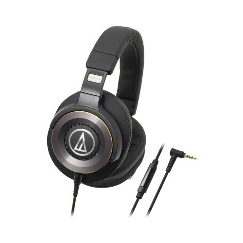 Audio-Technica ATH-WS1100iS Solid Bass Over-Ear Headphones with In-line Mic & Control