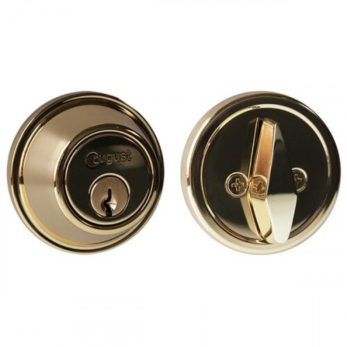 August Tapered Deadbolt - Polished Brass