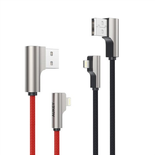 AUKEY CB-AL04 90 Degree Lightning Data Cable L=1M 2Piece