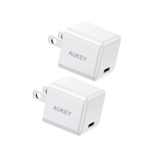 AUKEY Minima PD Charger 20W White 2 Packs