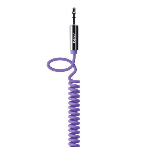 Belkin MIXIT Coiled 3.5mm Aux Cable - Purple