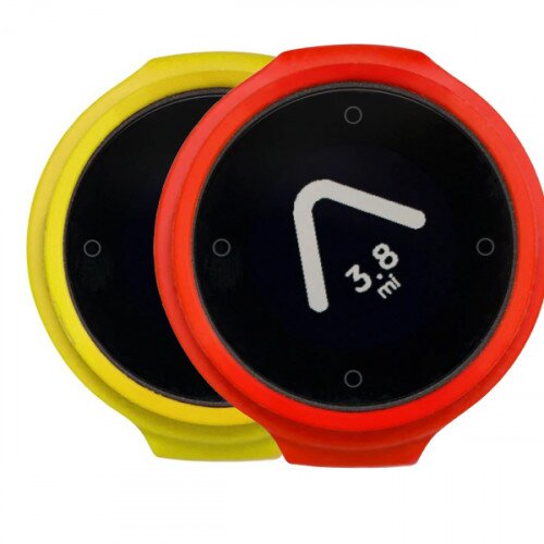 Beeline Velo Smart Waterproof and Wireless GPS for Bicycle Colour Pack - Yellow/Red