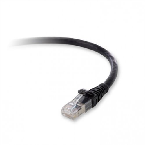 Belkin 10G CAT6a Snagless Patch Cord - Black - 1.0 - Feet