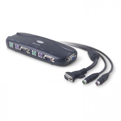 Belkin 4-Port PS/2 KVM Switch (Cables Included)