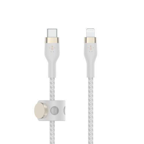 Belkin BOOST CHARGE PRO Flex USB-C Cable with Lightning Connector - White - 2 Meter