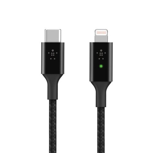 Belkin BoostCharge Smart LED USB-C to Lightning Cable