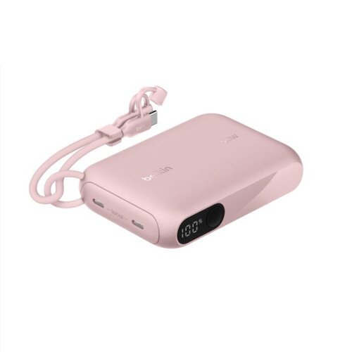 Belkin BoostCharge Power Bank with Display - 10K - Pink