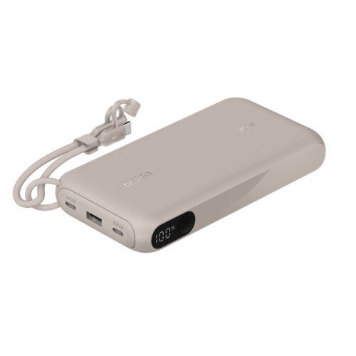 Belkin BoostCharge Power Bank with Display - 20K - Sand
