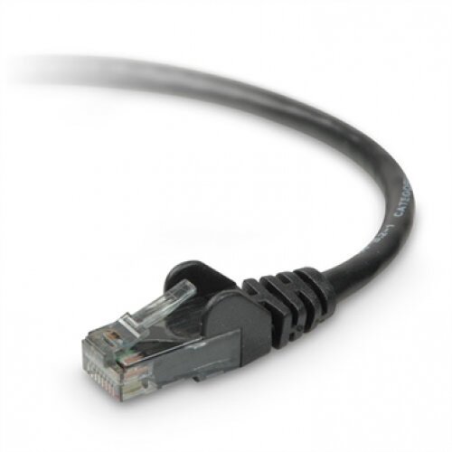 Belkin CAT5e Ethernet Patch Cable Snagless, RJ45, M/M Black - 10.0 - Feet
